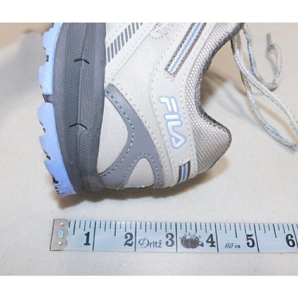 FILA gray & blue/purple fabric sneakers, woman's size 8 - Picture 9 of 9